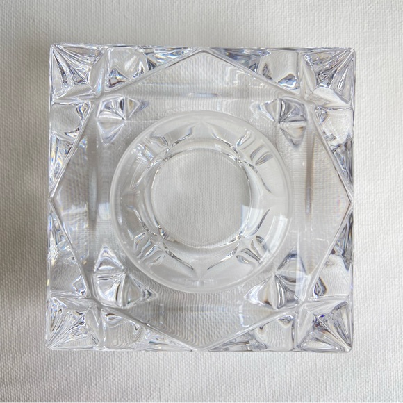 PartyLite Quad Prism lead crystal clear candle holder votive or tealight P0129 - Picture 5 of 9
